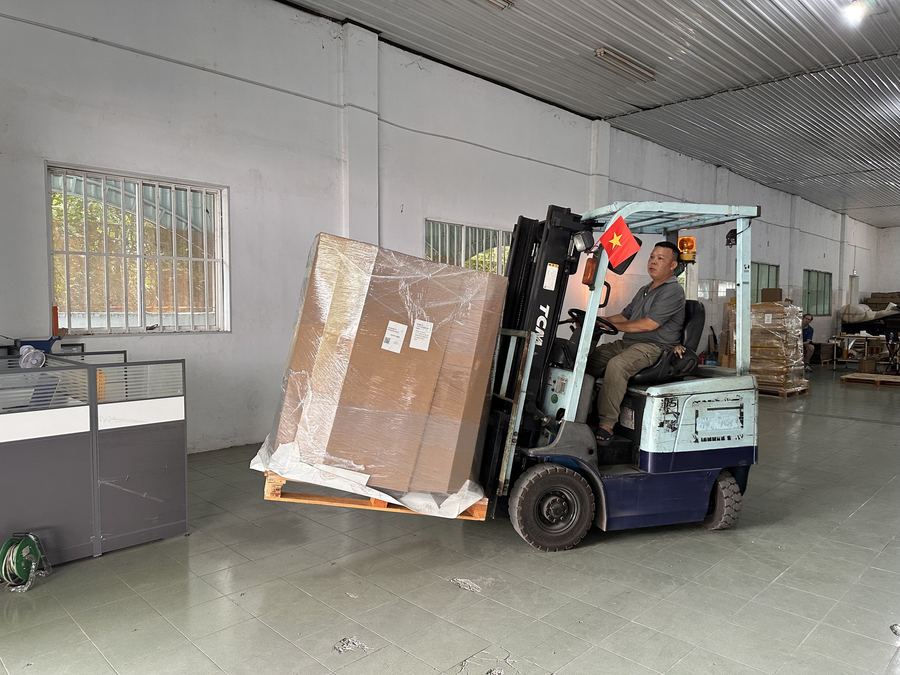 Warehouse operations in progress